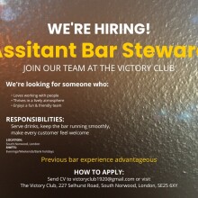 Assistant bar steward
